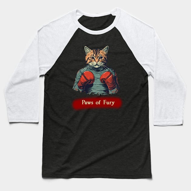 Paws of Fury Baseball T-Shirt by Bron and Co